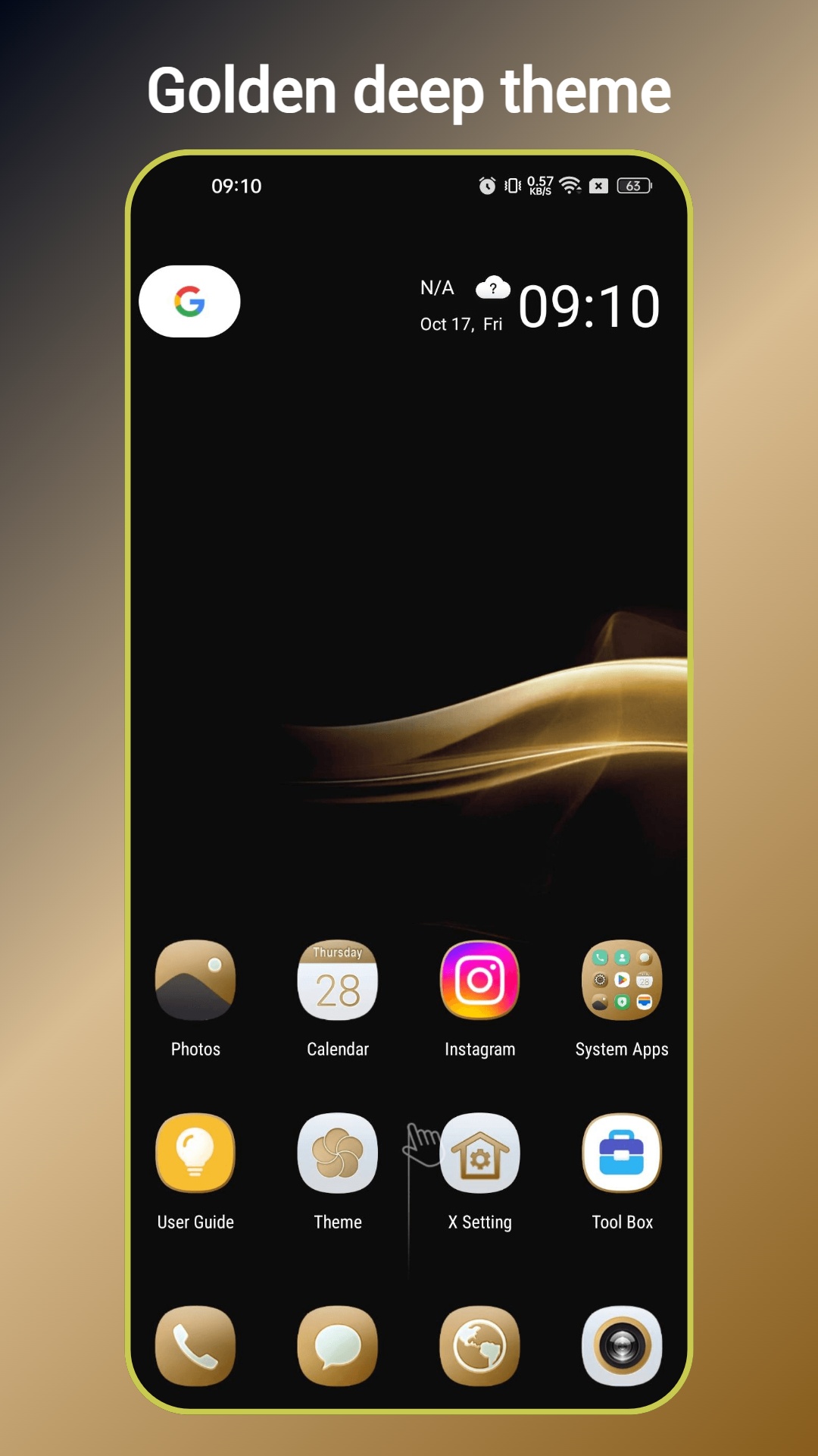 اسکرین شات 4 برنامه Deep OS Launcher