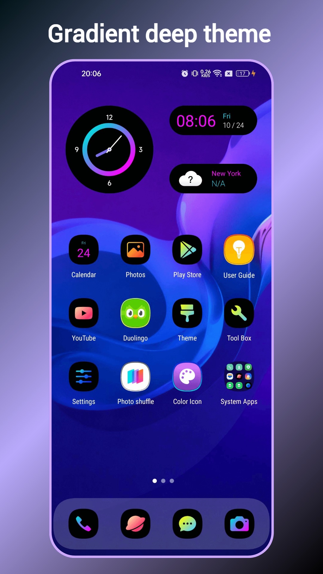 اسکرین شات 3 برنامه Deep OS Launcher