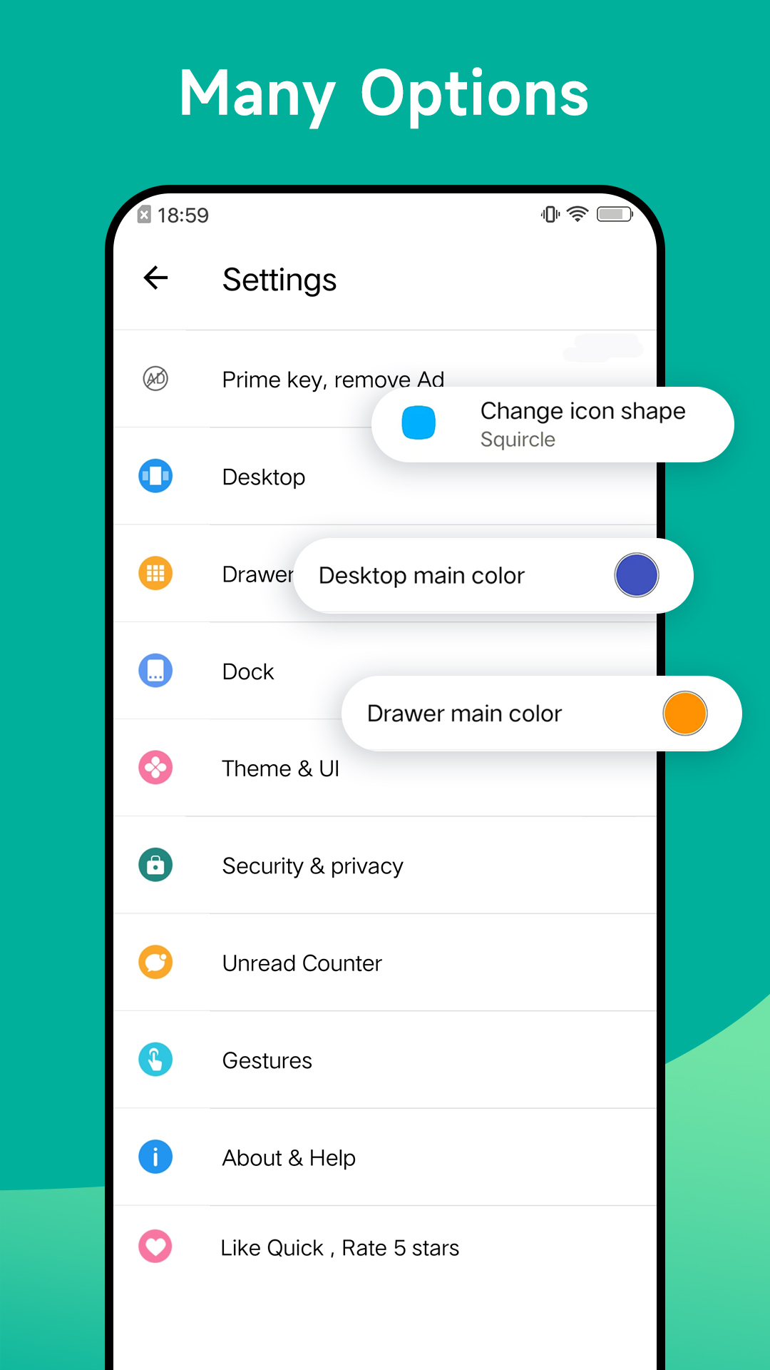 اسکرین شات 8 برنامه Quick Launcher for Android 15