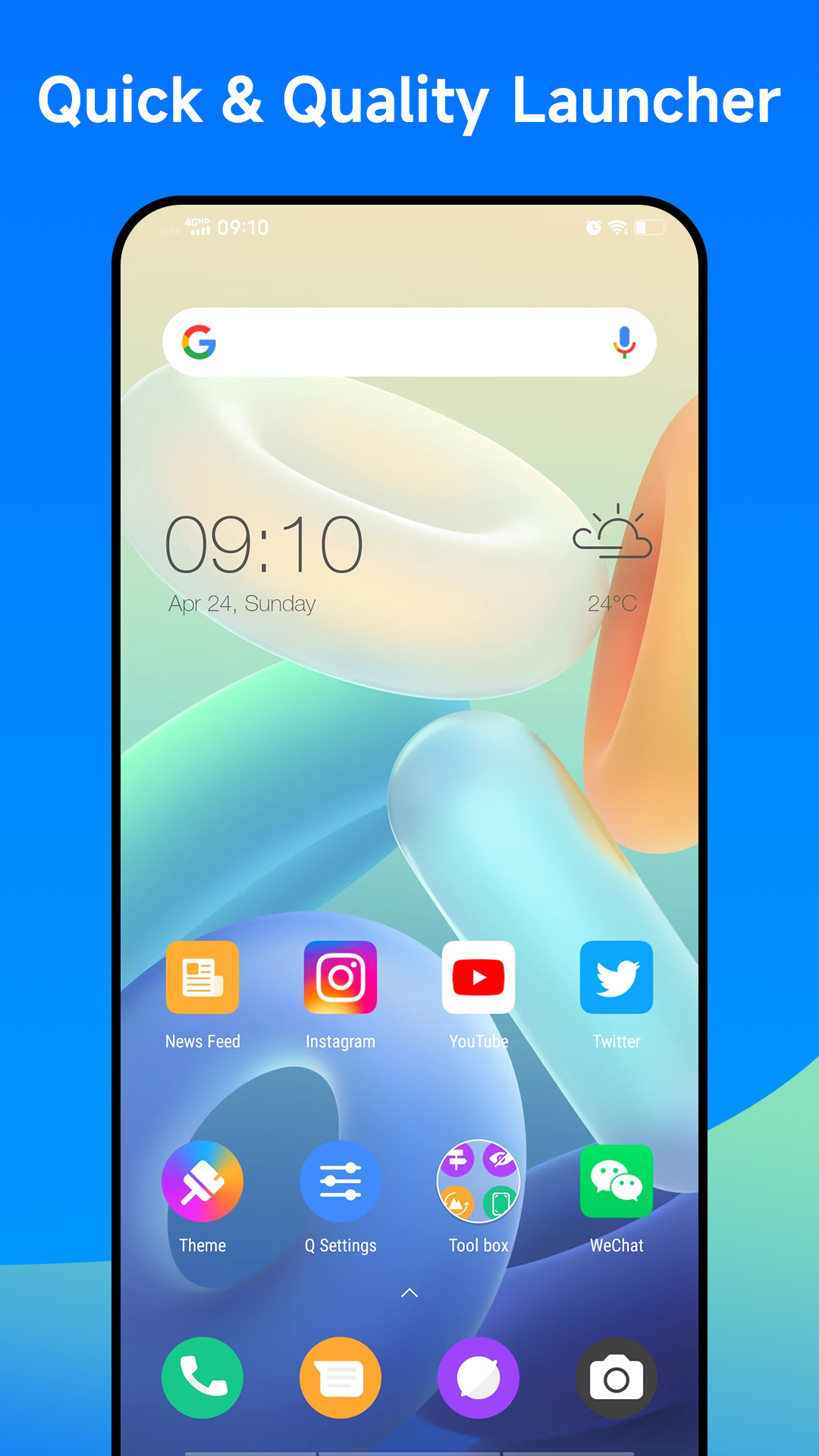 اسکرین شات 1 برنامه Quick Launcher for Android 15