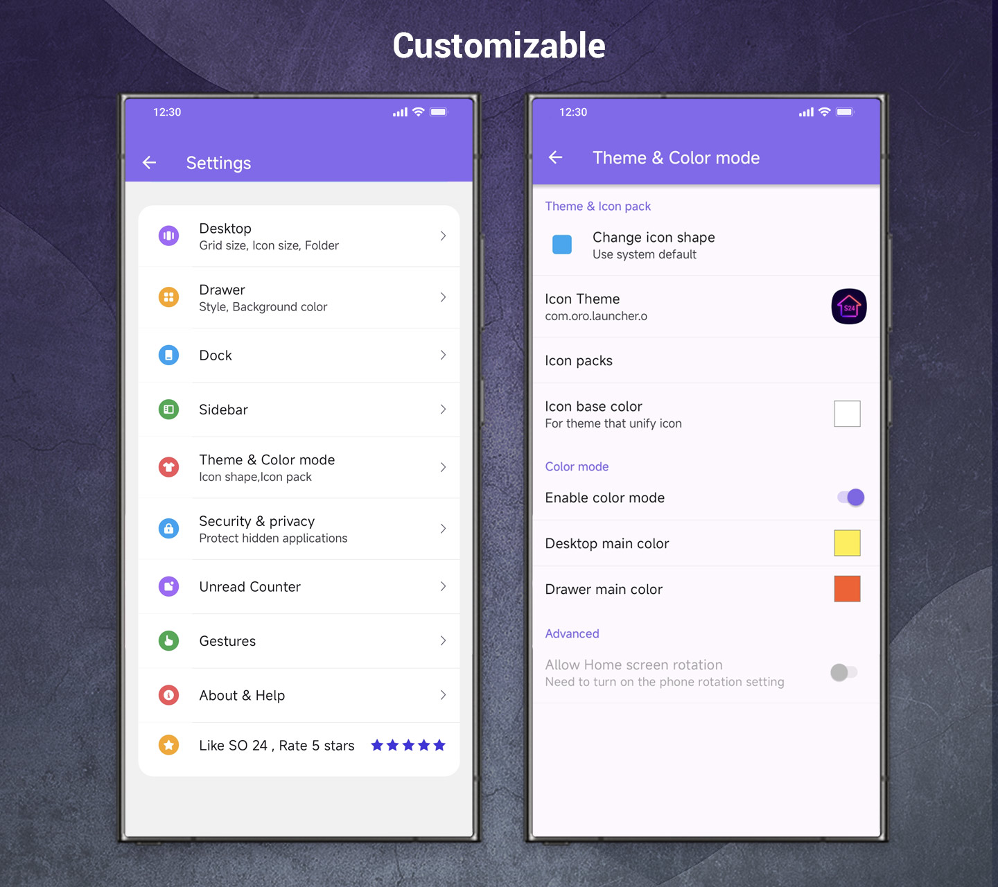 اسکرین شات 5 برنامه SO S24 Launcher for Galaxy S