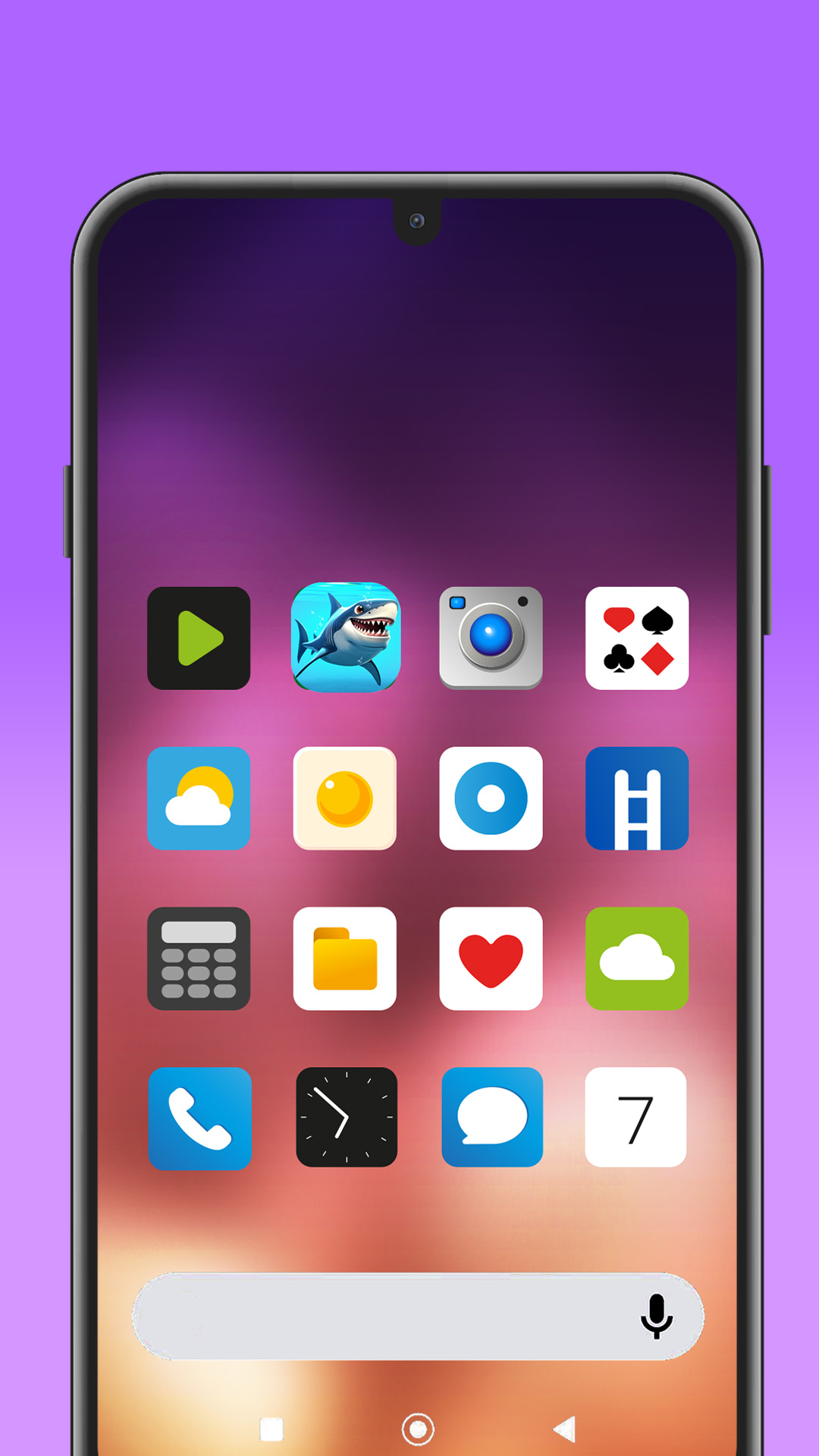 اسکرین شات 4 برنامه Shark Evolve Launcher