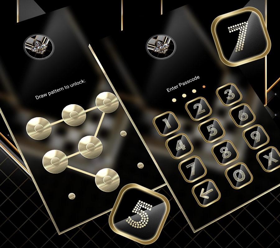 اسکرین شات 5 برنامه Black Luxury Gold Theme