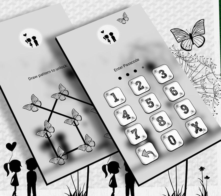 اسکرین شات 5 برنامه Black And White Launcher Theme