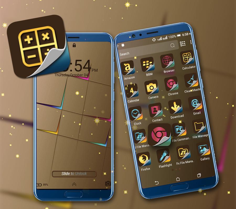 اسکرین شات 5 برنامه Cardboard Launcher Theme