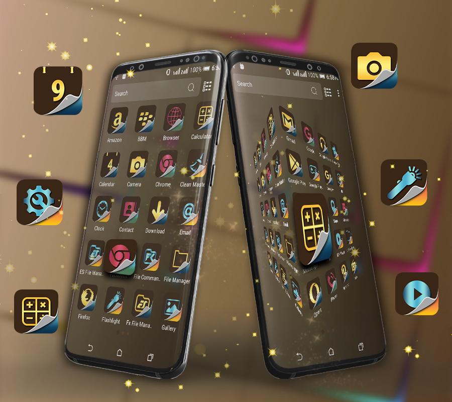 اسکرین شات 4 برنامه Cardboard Launcher Theme