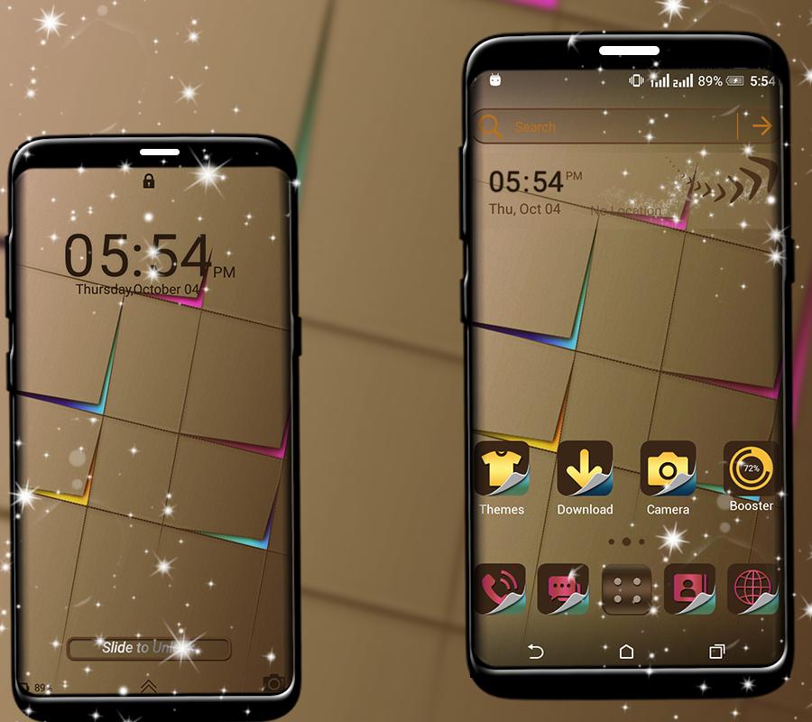 اسکرین شات 3 برنامه Cardboard Launcher Theme