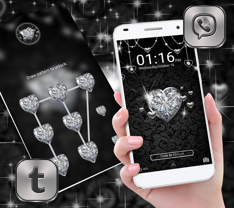 اسکرین شات 5 برنامه Diamond Heart Launcher Theme
