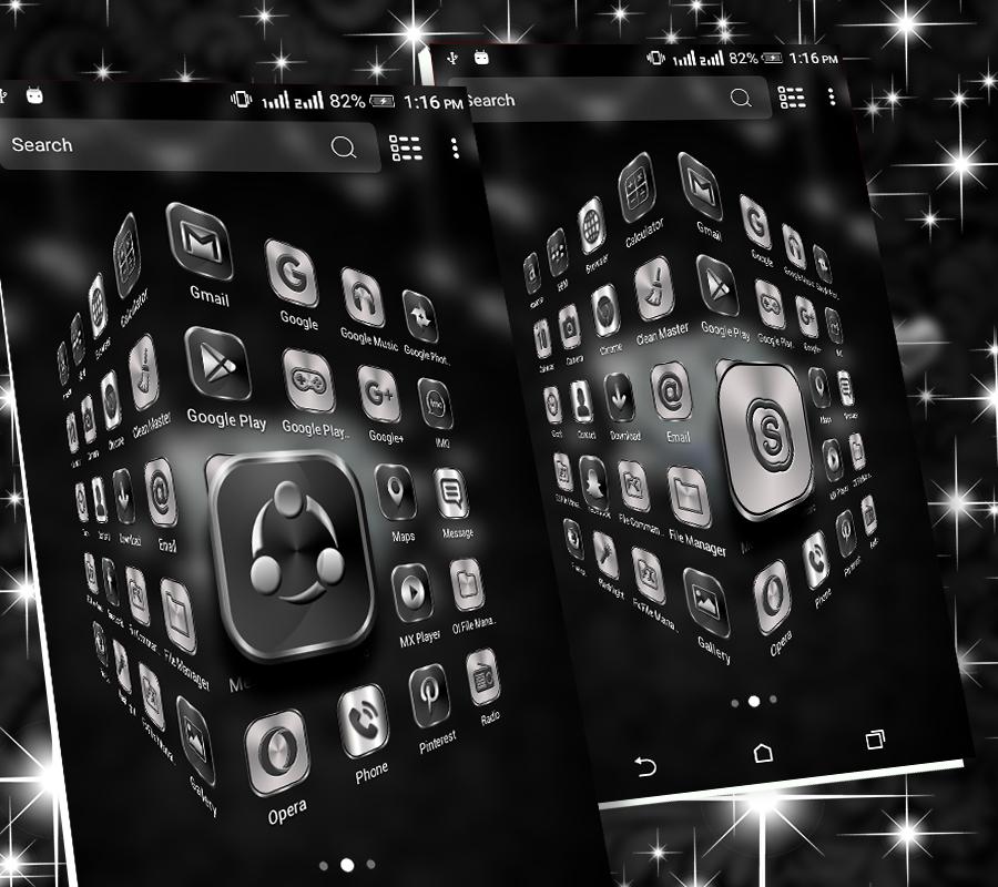 اسکرین شات 3 برنامه Diamond Heart Launcher Theme