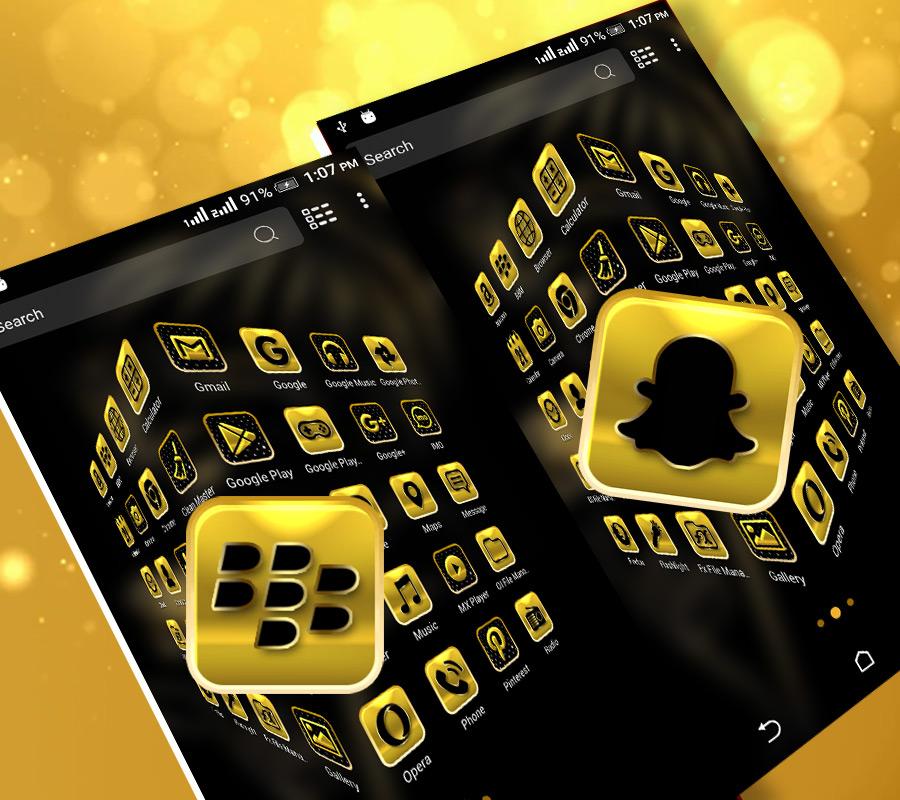 اسکرین شات 4 برنامه Golden Girl Launcher Theme