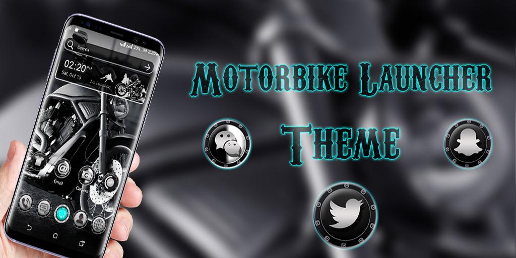 اسکرین شات 2 برنامه Motorbike Launcher Theme