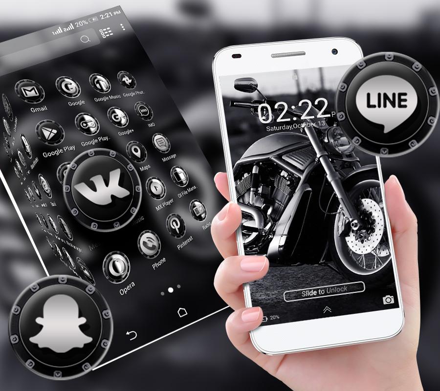 اسکرین شات 5 برنامه Motorbike Launcher Theme