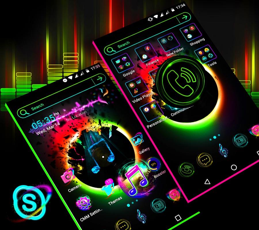 اسکرین شات 2 برنامه Music Launcher Theme