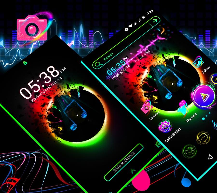 اسکرین شات 5 برنامه Music Launcher Theme