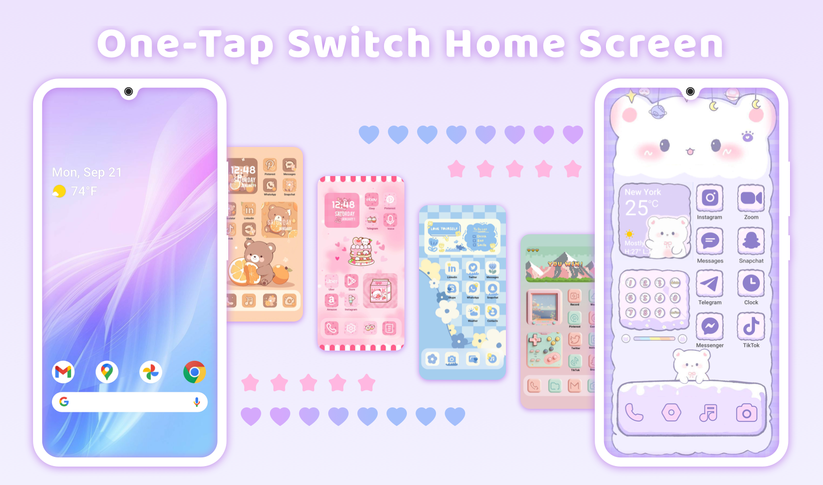 اسکرین شات 1 برنامه Themepack Launcher-Icon Widget