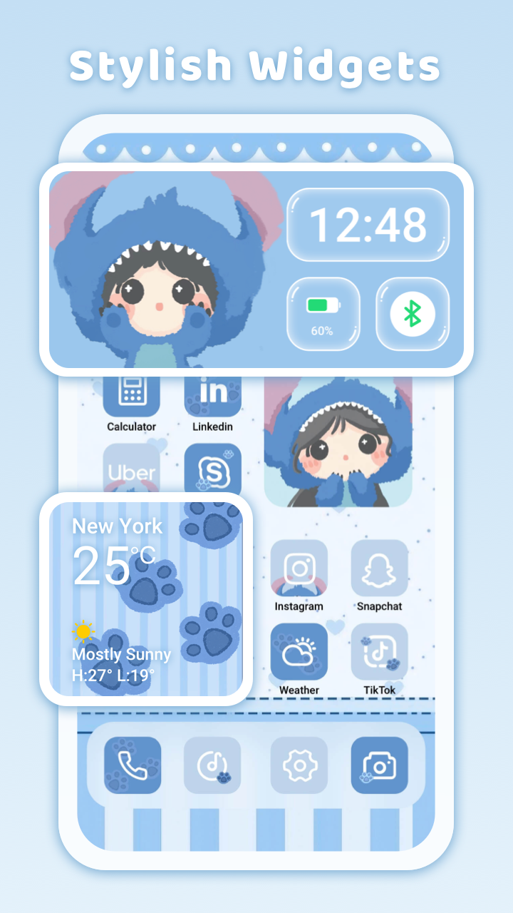 اسکرین شات 2 برنامه Themepack Launcher-Icon Widget
