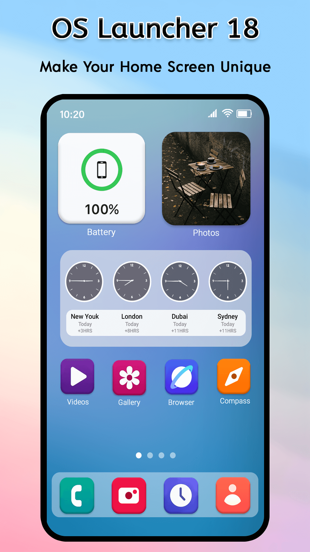 اسکرین شات 5 برنامه OS Launcher 18 - iLauncher OS