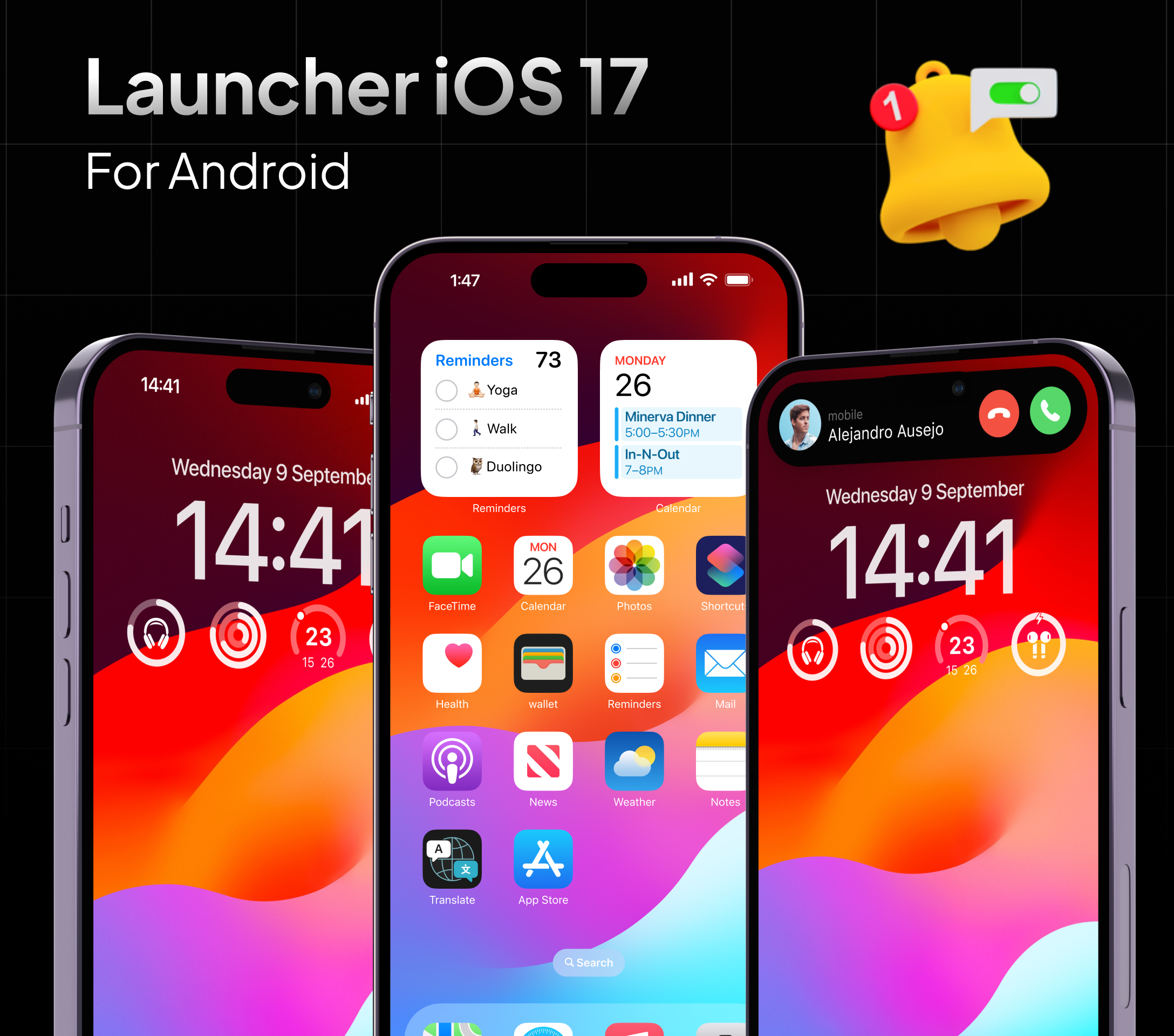 اسکرین شات 1 برنامه iLauncher OS18 Lite