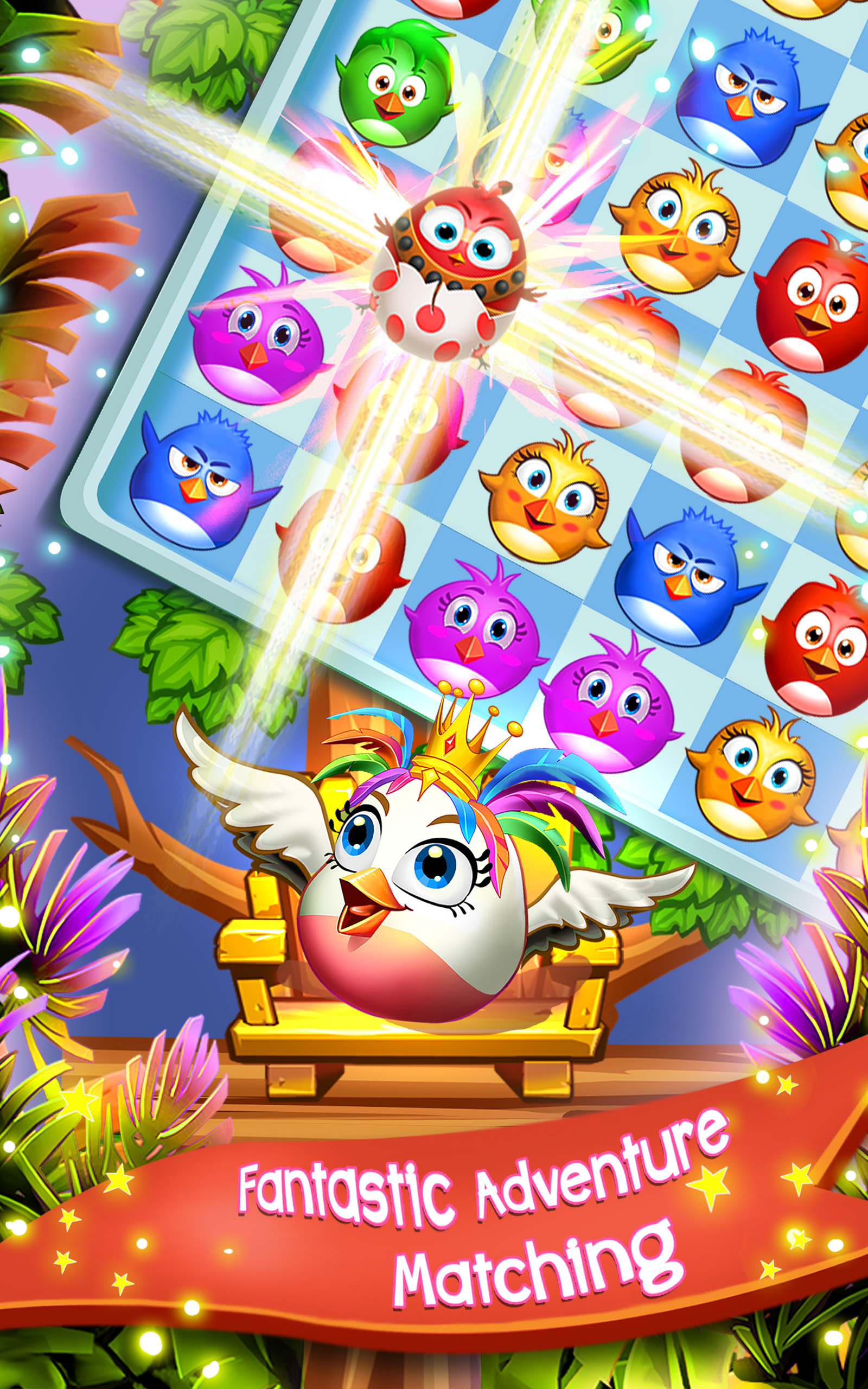 اسکرین شات 4 بازی Birds Pop Mania: Match 3 Games
