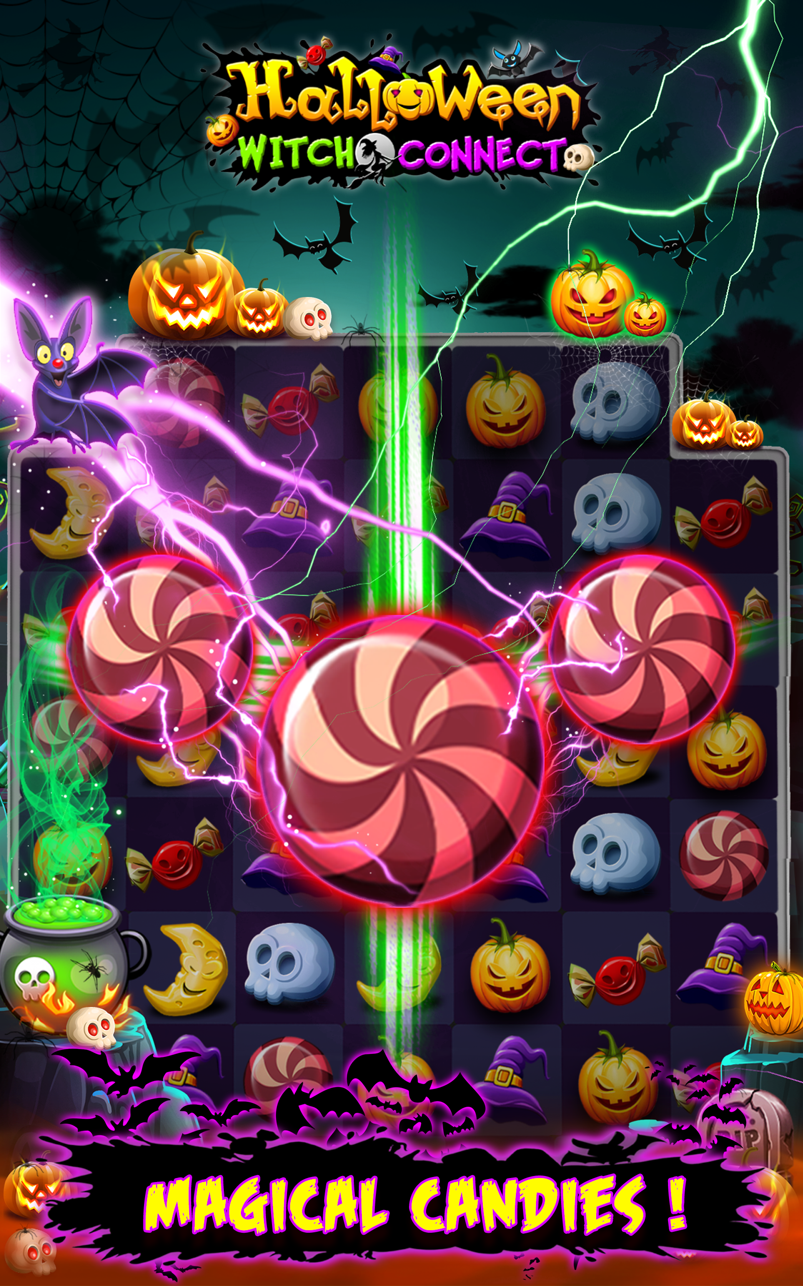 اسکرین شات 8 بازی Witch Connect - Halloween game