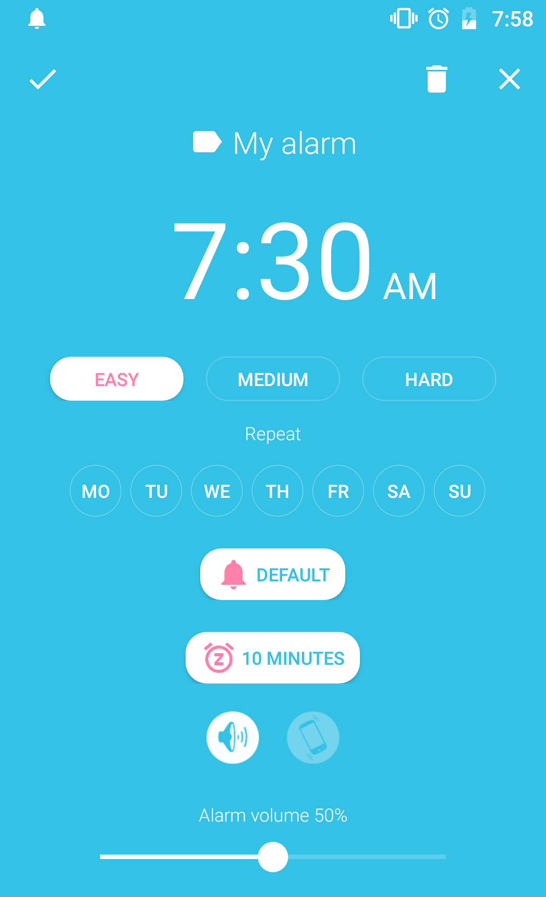 اسکرین شات 7 برنامه Lazy Alarm Clock