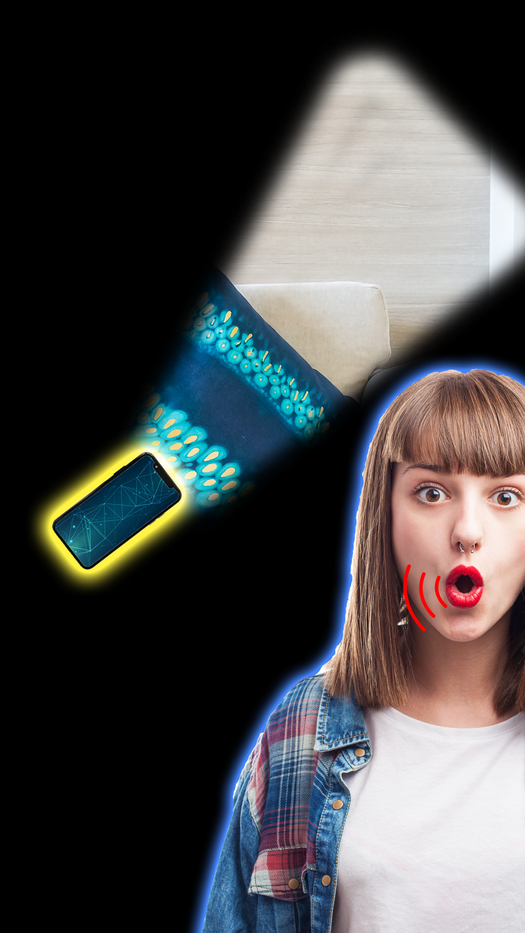 اسکرین شات 6 برنامه Flashlight turn on by whistle