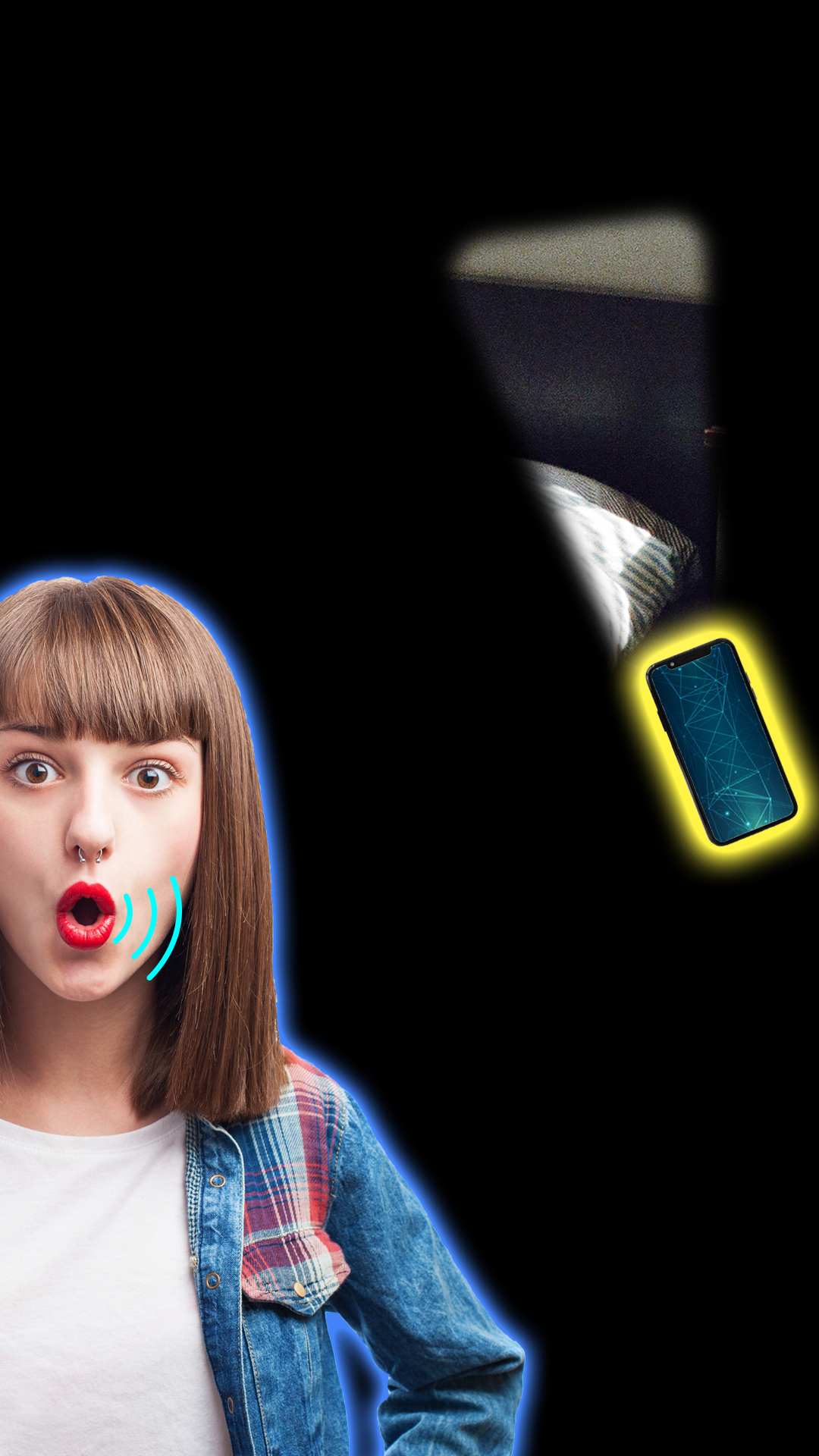 اسکرین شات 2 برنامه Flashlight turn on by whistle