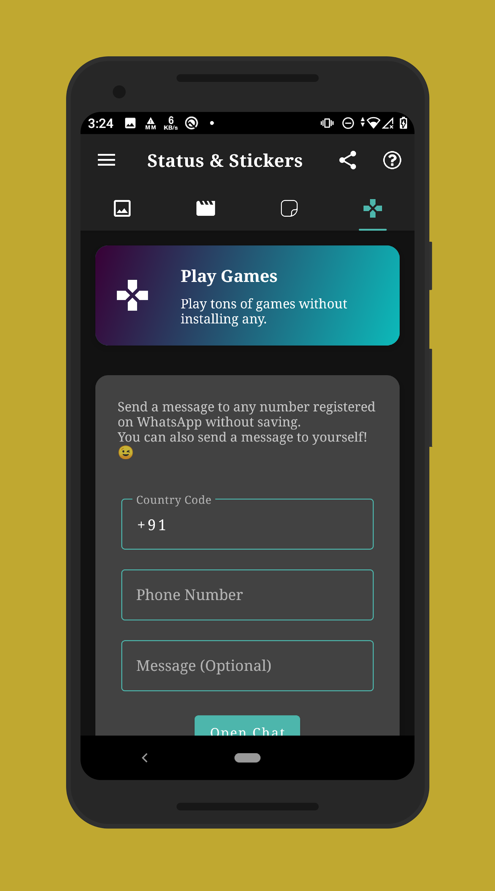 اسکرین شات 8 برنامه Status, Sticker Saver