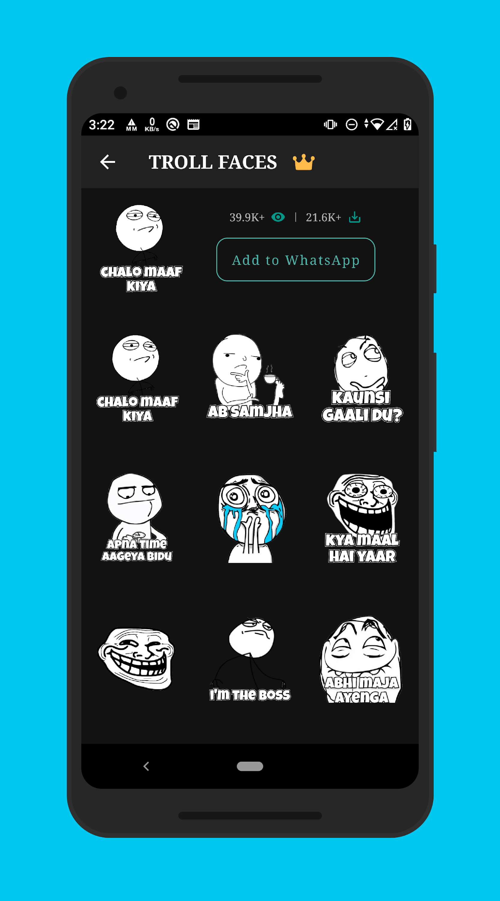 اسکرین شات 6 برنامه Status, Sticker Saver