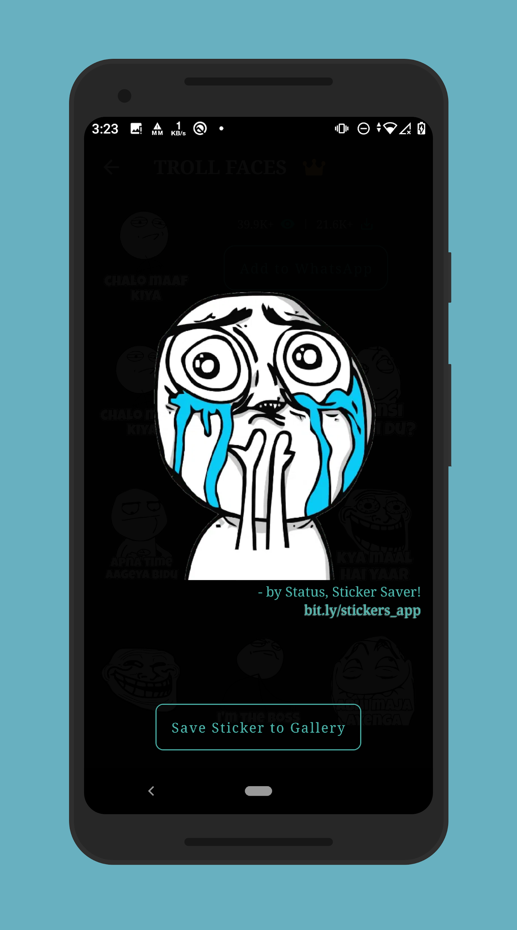 اسکرین شات 7 برنامه Status, Sticker Saver