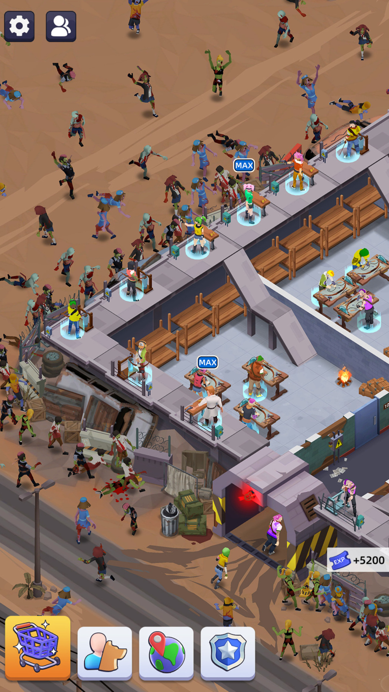 اسکرین شات 5 بازی Idle Survivor Fortress Tycoon