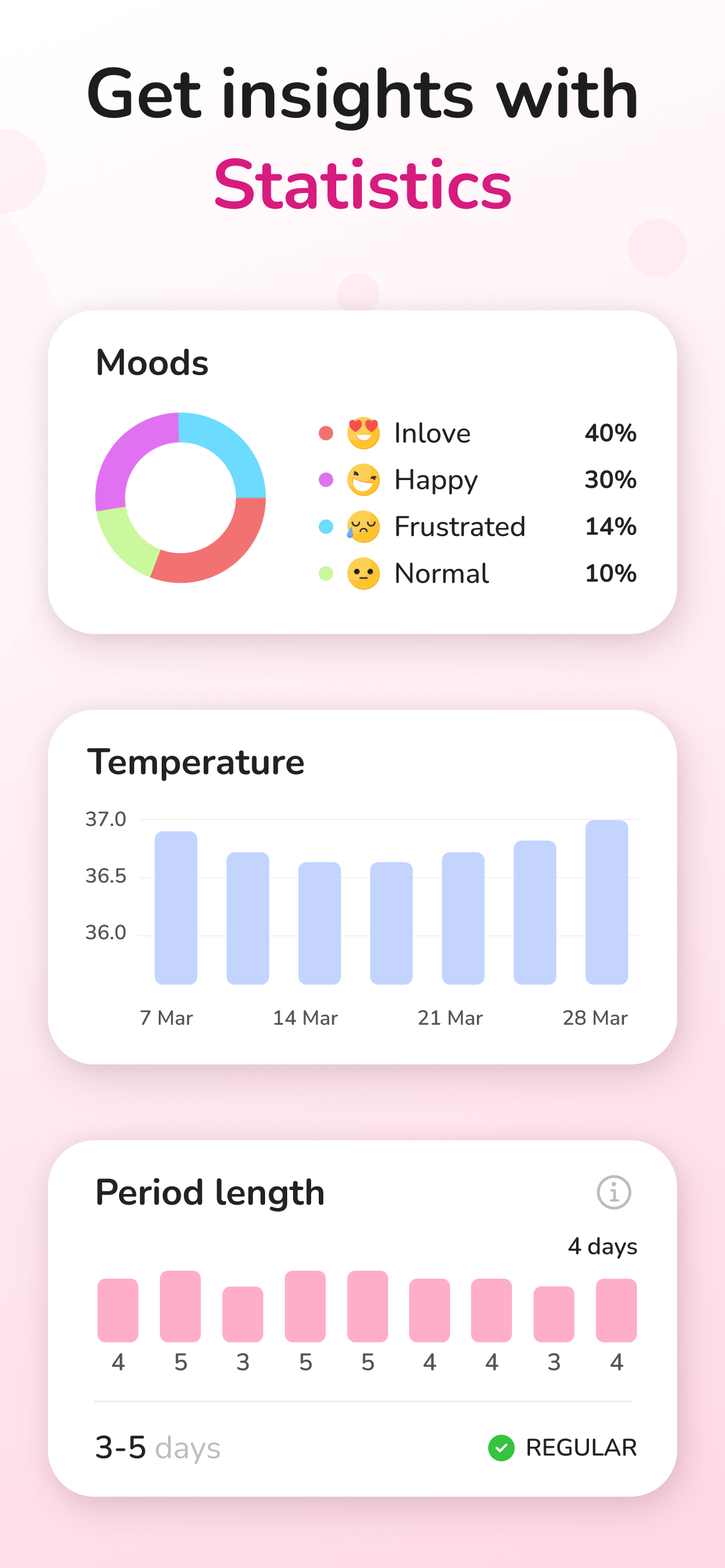 اسکرین شات برنامه Period Tracker and Calendar 5