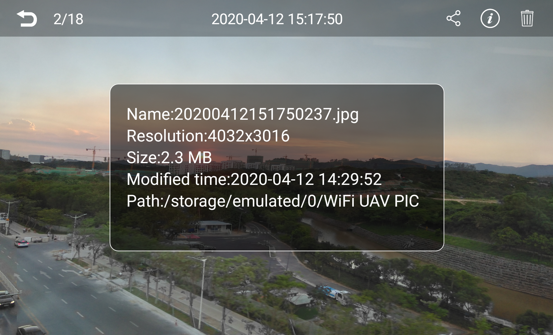 اسکرین شات 6 برنامه WiFi UAV