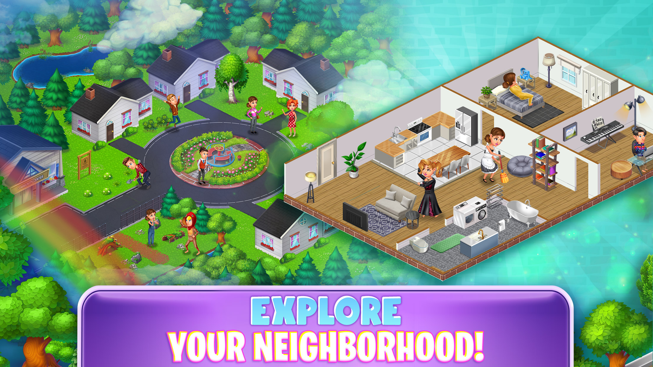 اسکرین شات 3 بازی Virtual Families Communities