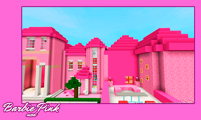 اسکرین شات 2 برنامه Mod Barbie Pink MCPE