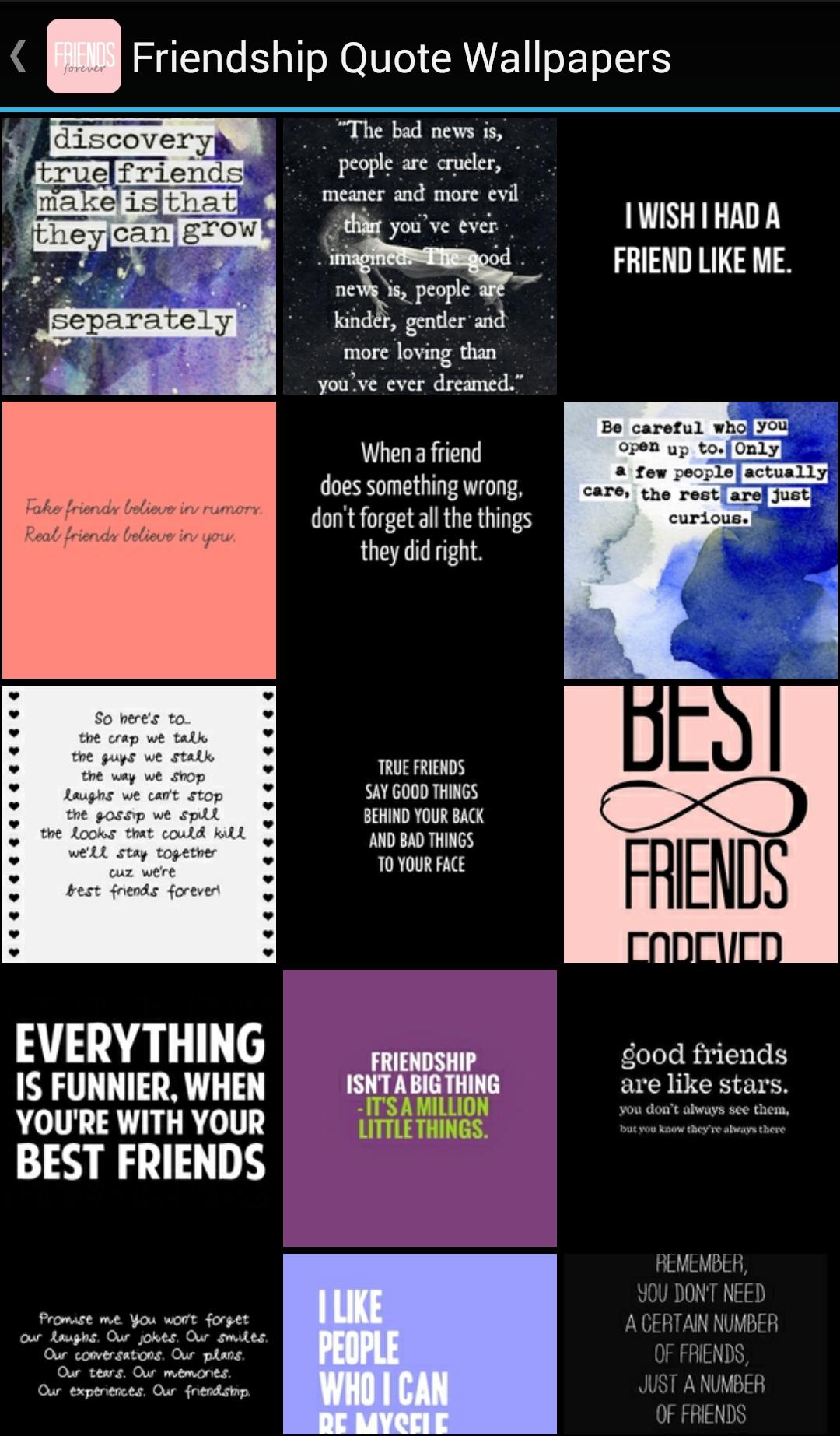 اسکرین شات 2 برنامه Friendship Quote Wallpapers