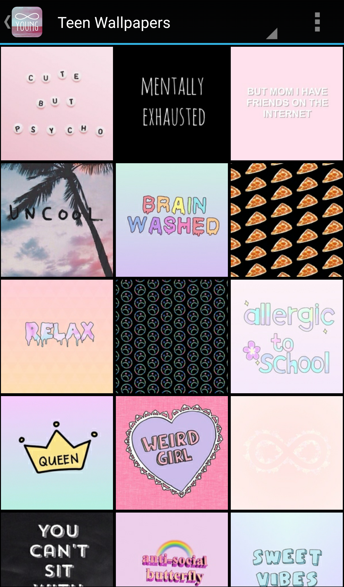اسکرین شات 4 برنامه Teen Wallpapers