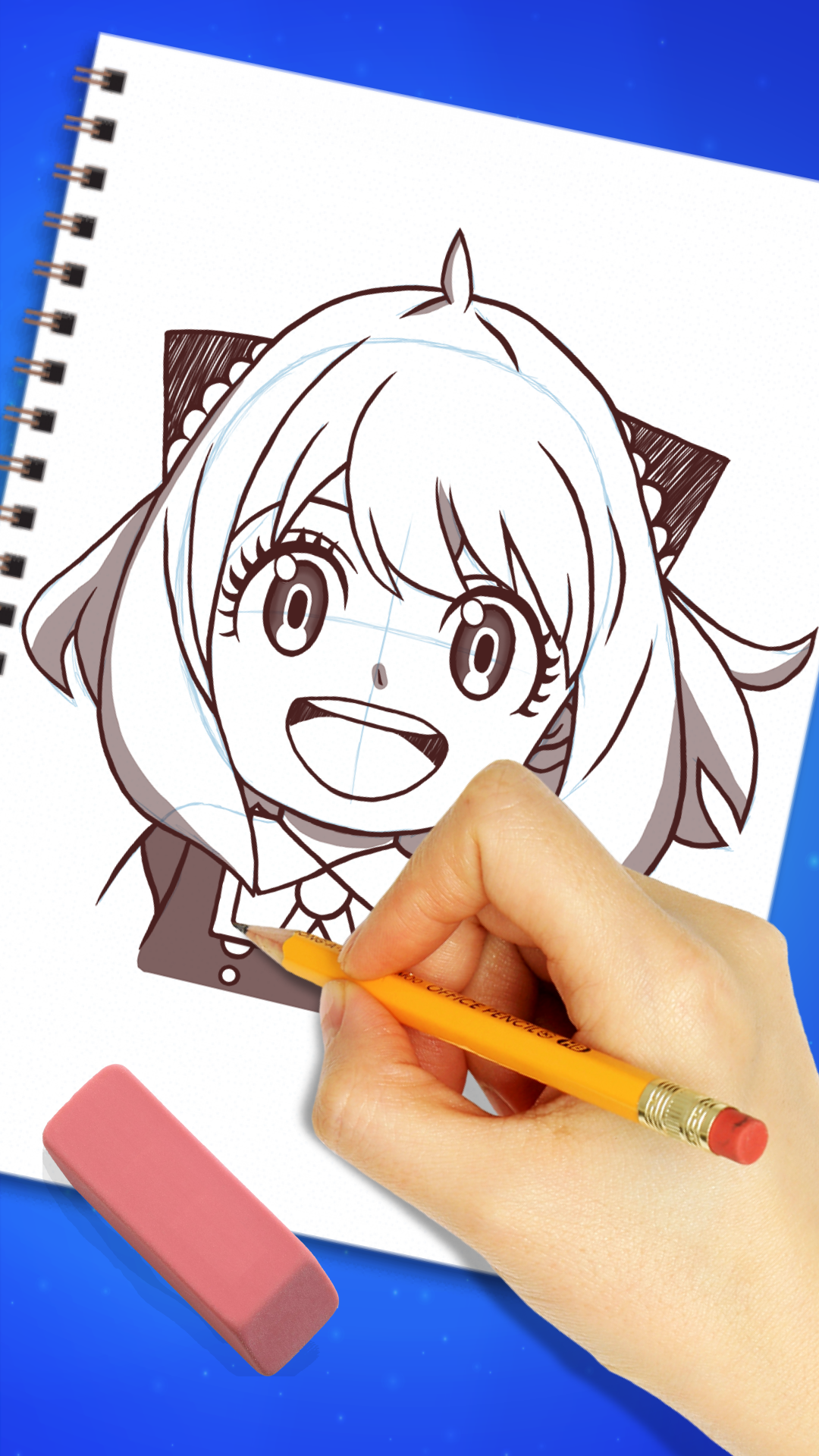 اسکرین شات 2 برنامه How to Draw Anime - Mangaka