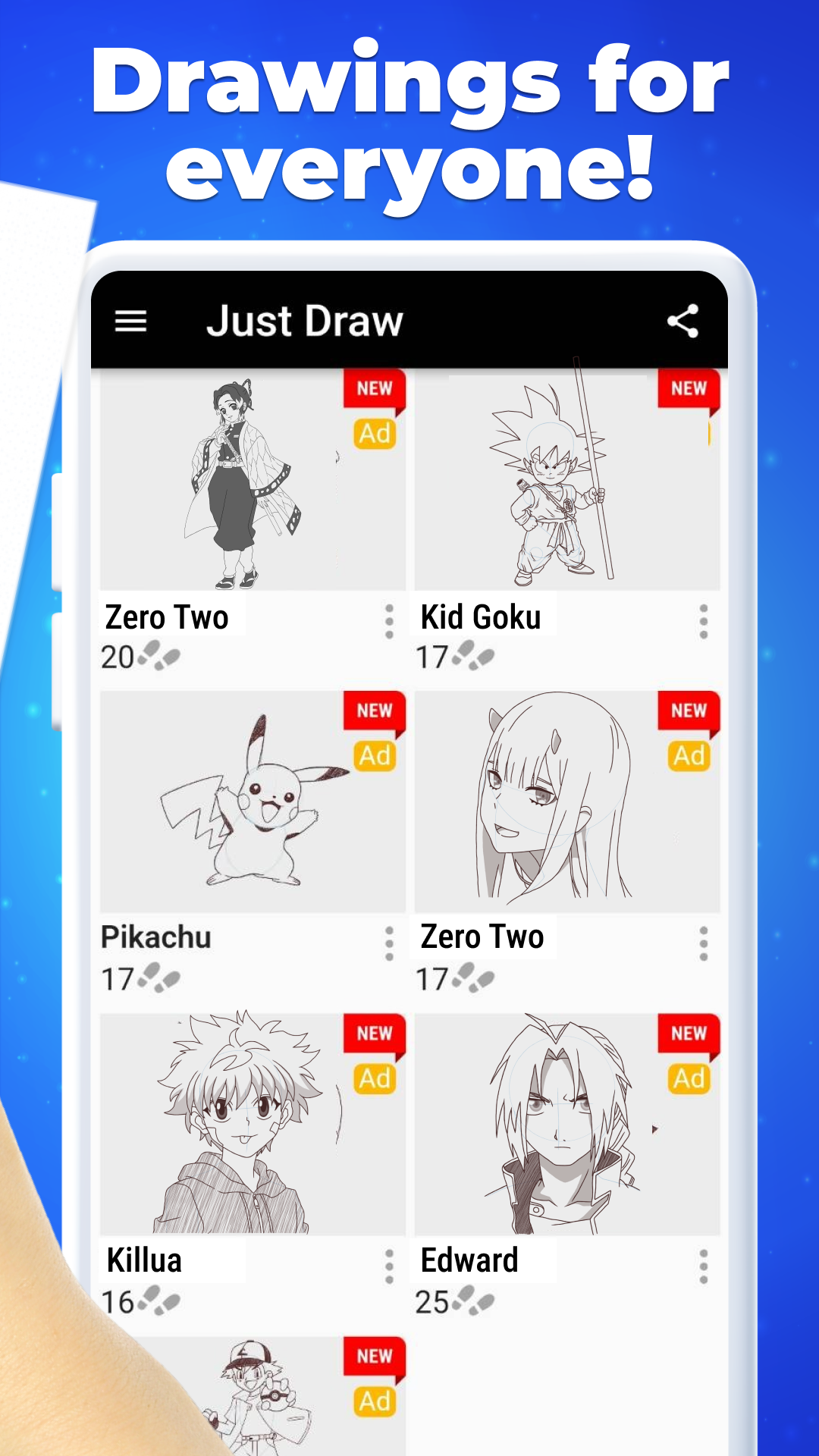 اسکرین شات 3 برنامه How to Draw Anime - Mangaka