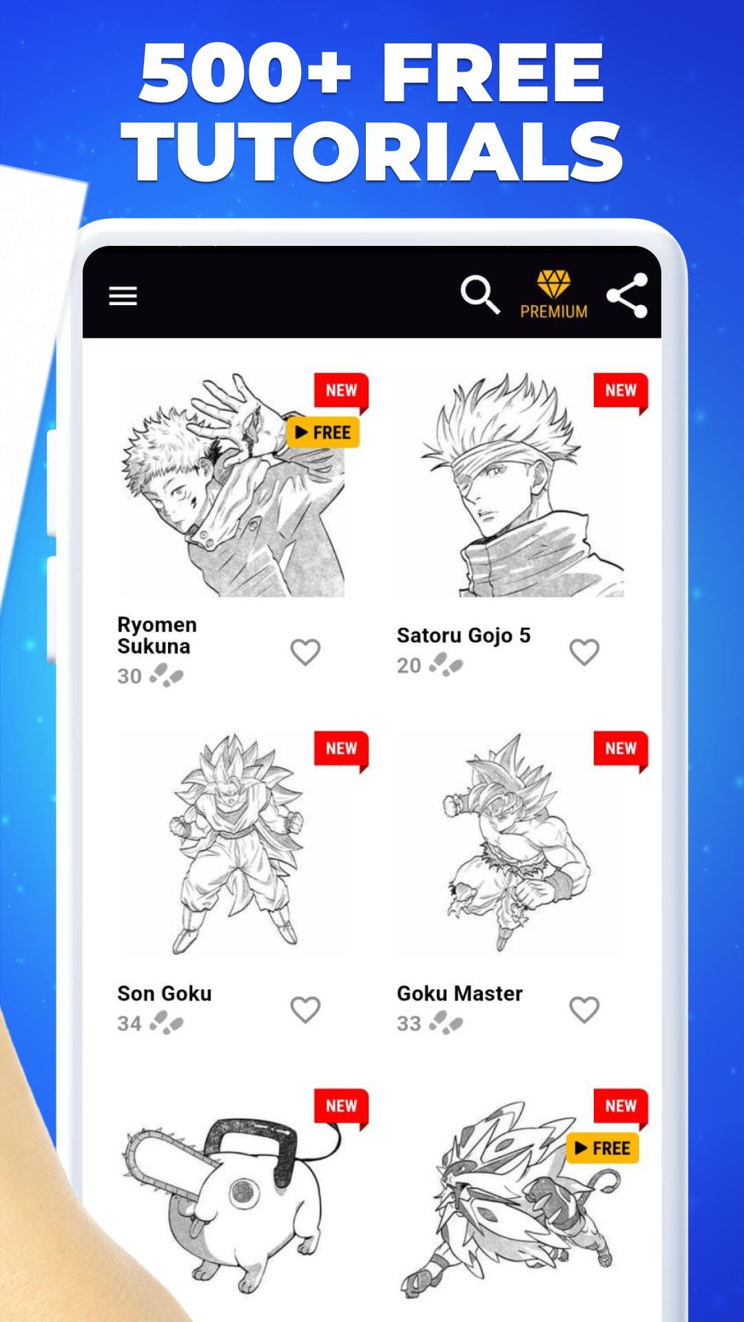 اسکرین شات 3 برنامه How to Draw Anime + AR Drawing