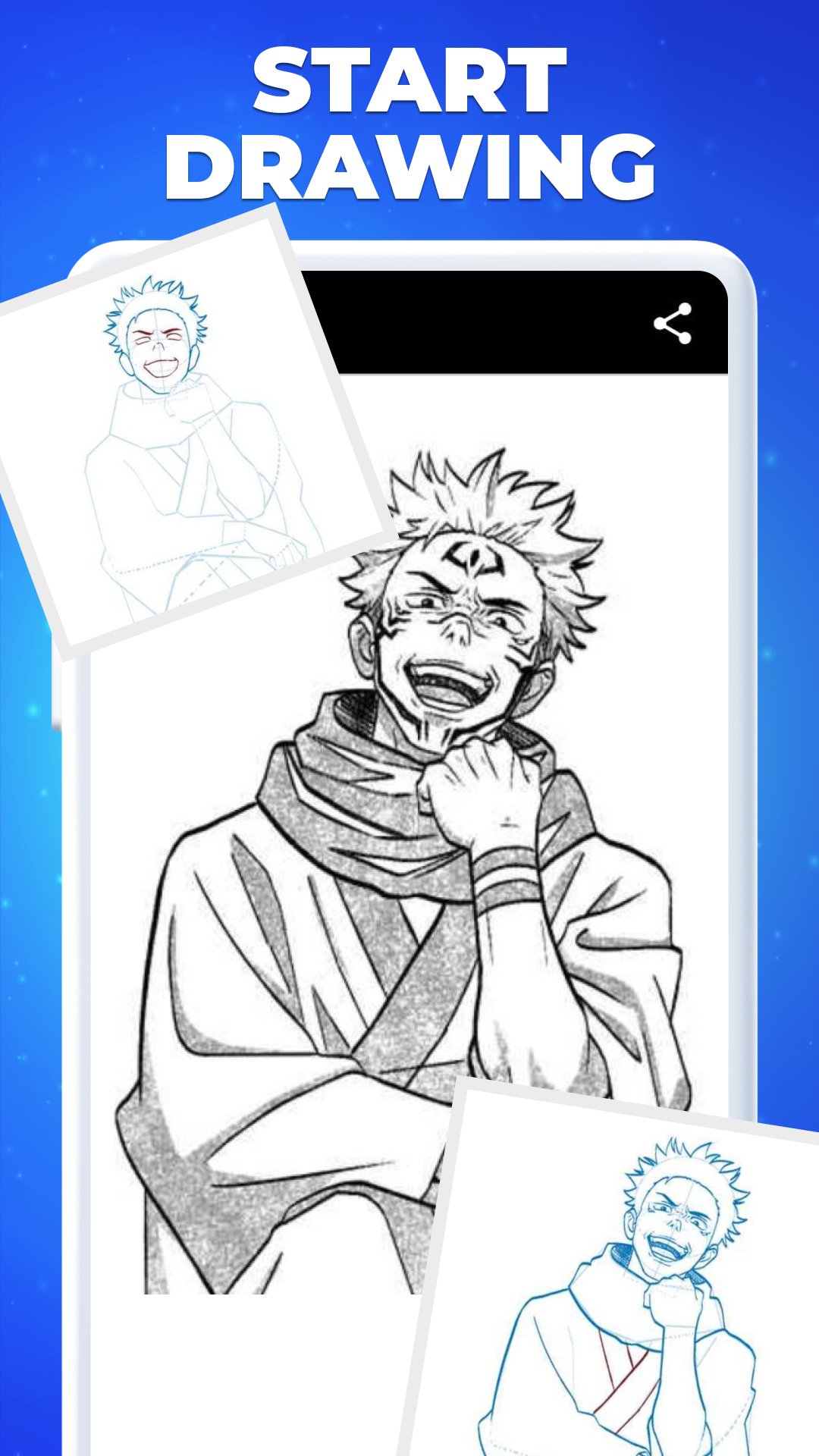 اسکرین شات 6 برنامه How to Draw Anime - Mangaka
