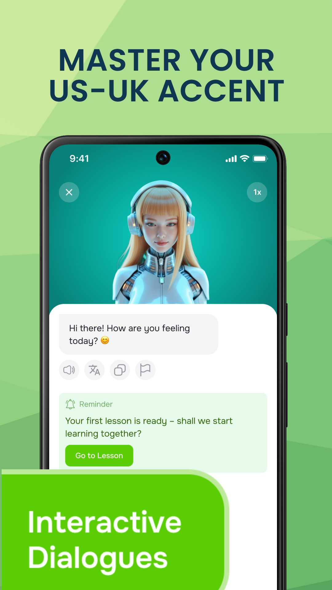 اسکرین شات 3 برنامه Lingua: Speak & Learn English