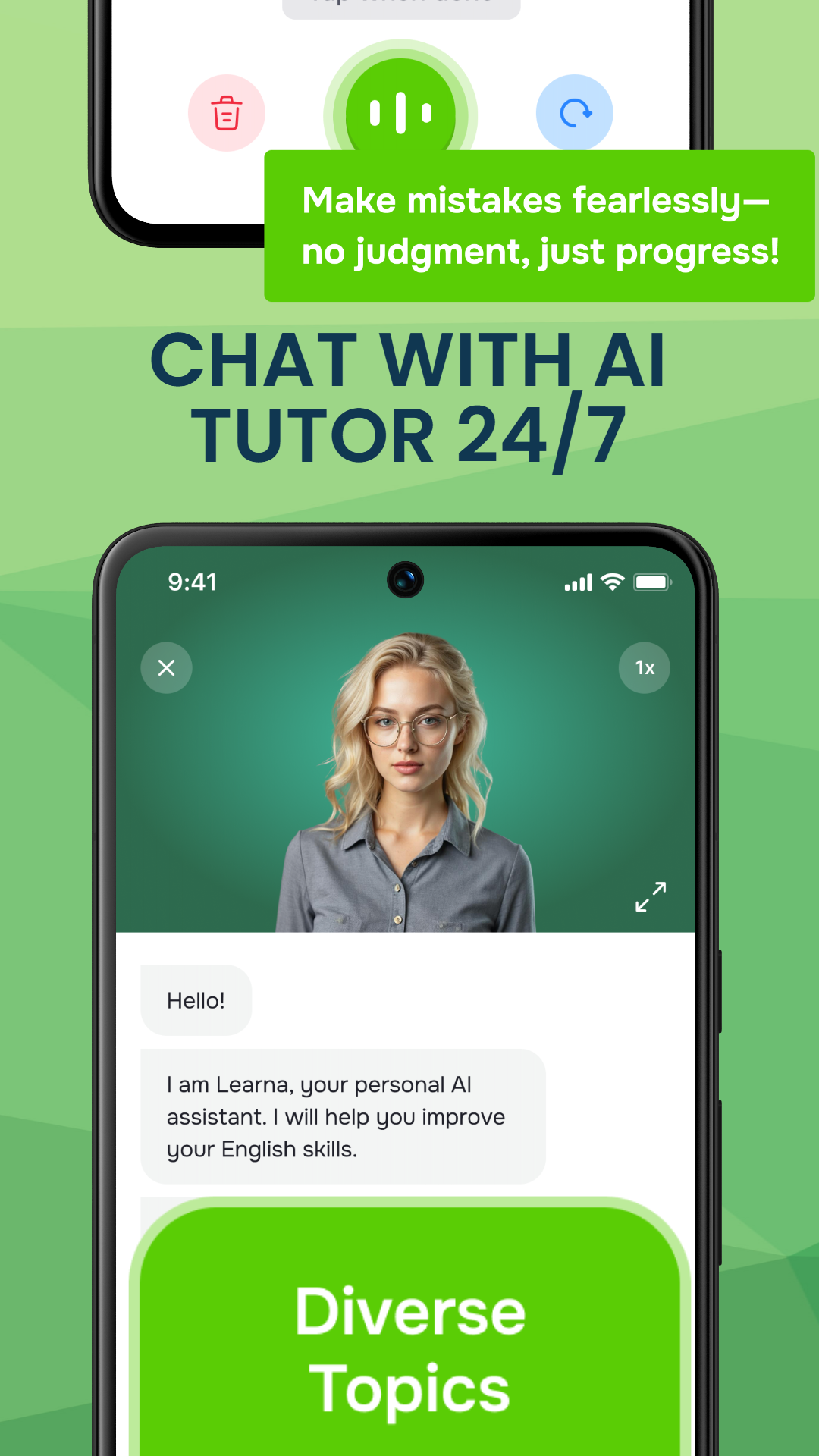 اسکرین شات 4 برنامه Lingua: Speak & Learn English