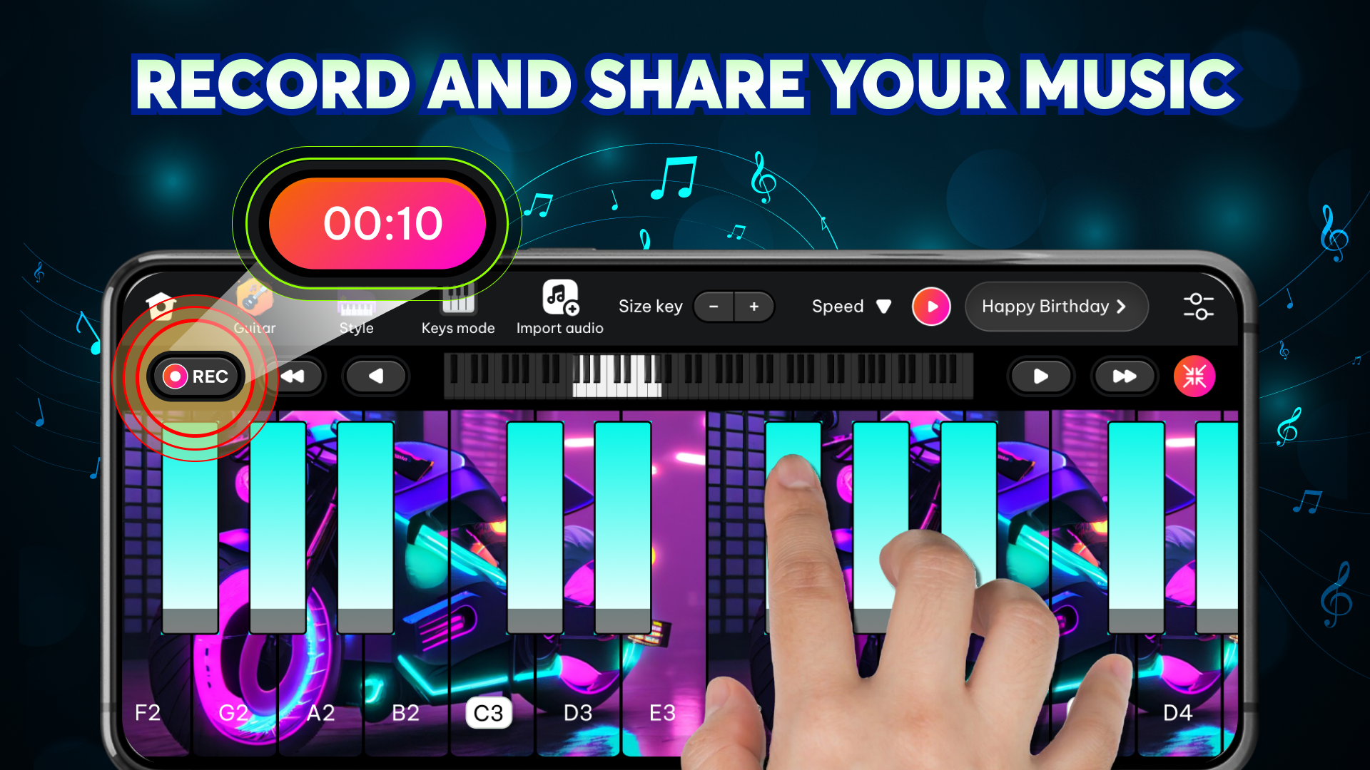 اسکرین شات 6 برنامه Musical Instrument-Learn Piano