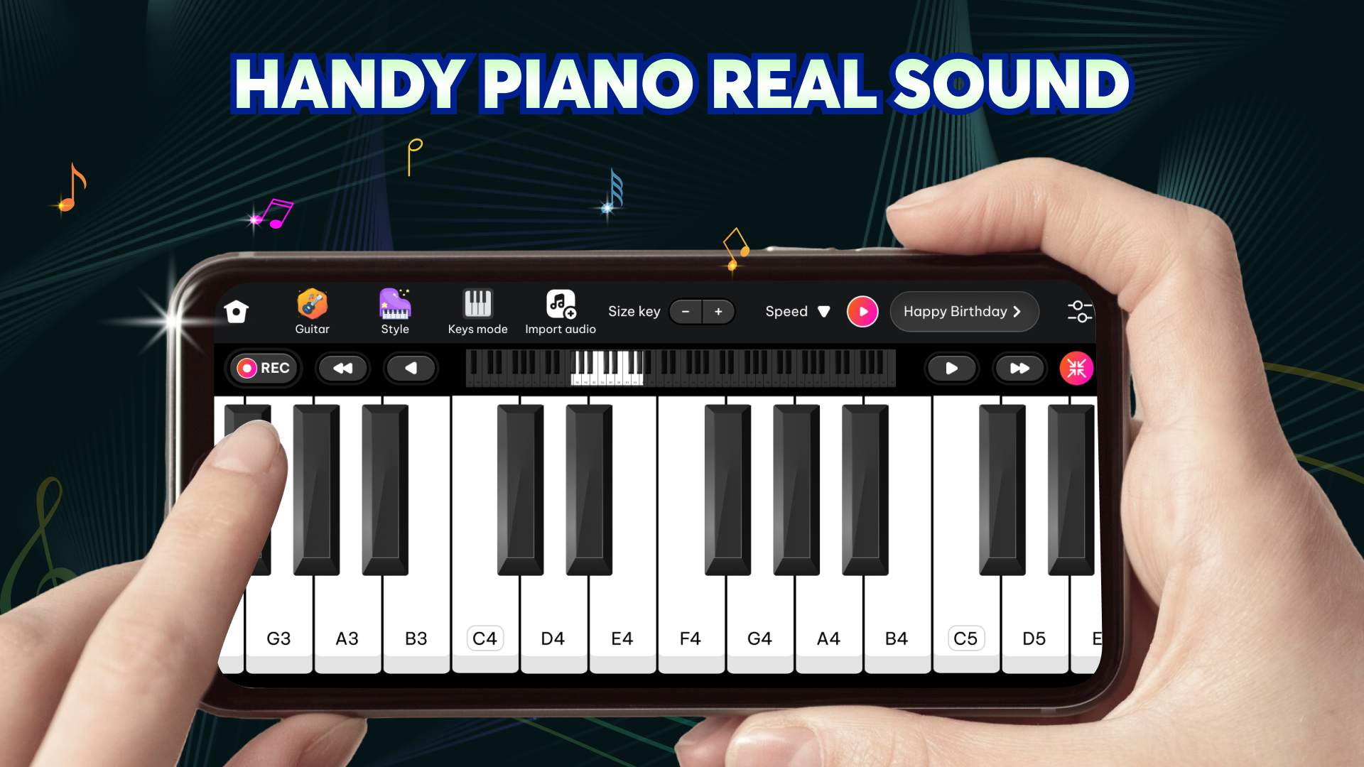 اسکرین شات 2 برنامه Musical Instrument-Learn Piano