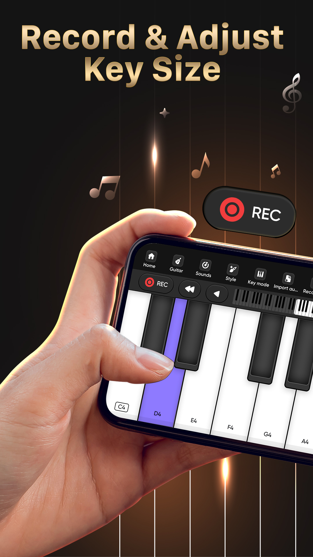 اسکرین شات 5 برنامه Learn Piano - Piano Keyboard