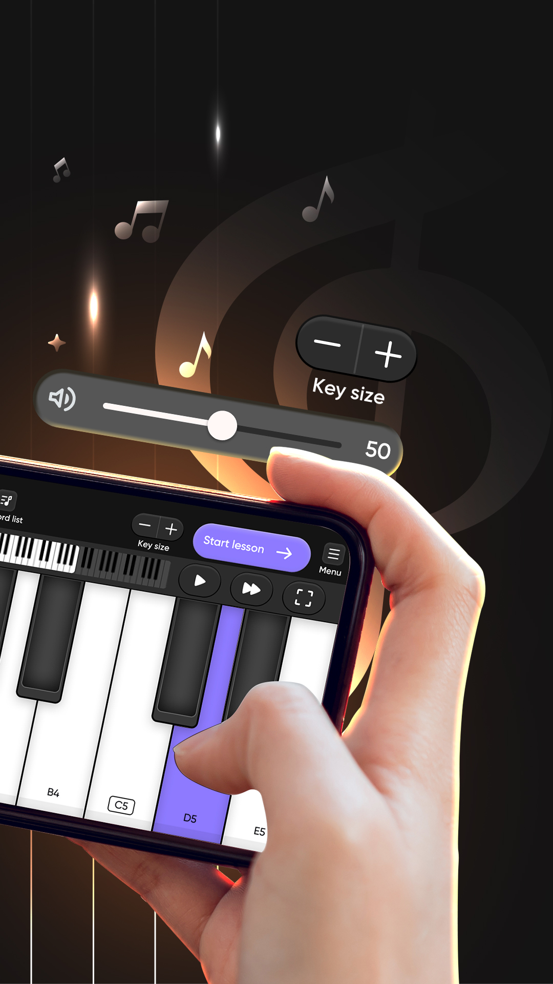 اسکرین شات 6 برنامه Learn Piano - Piano Keyboard