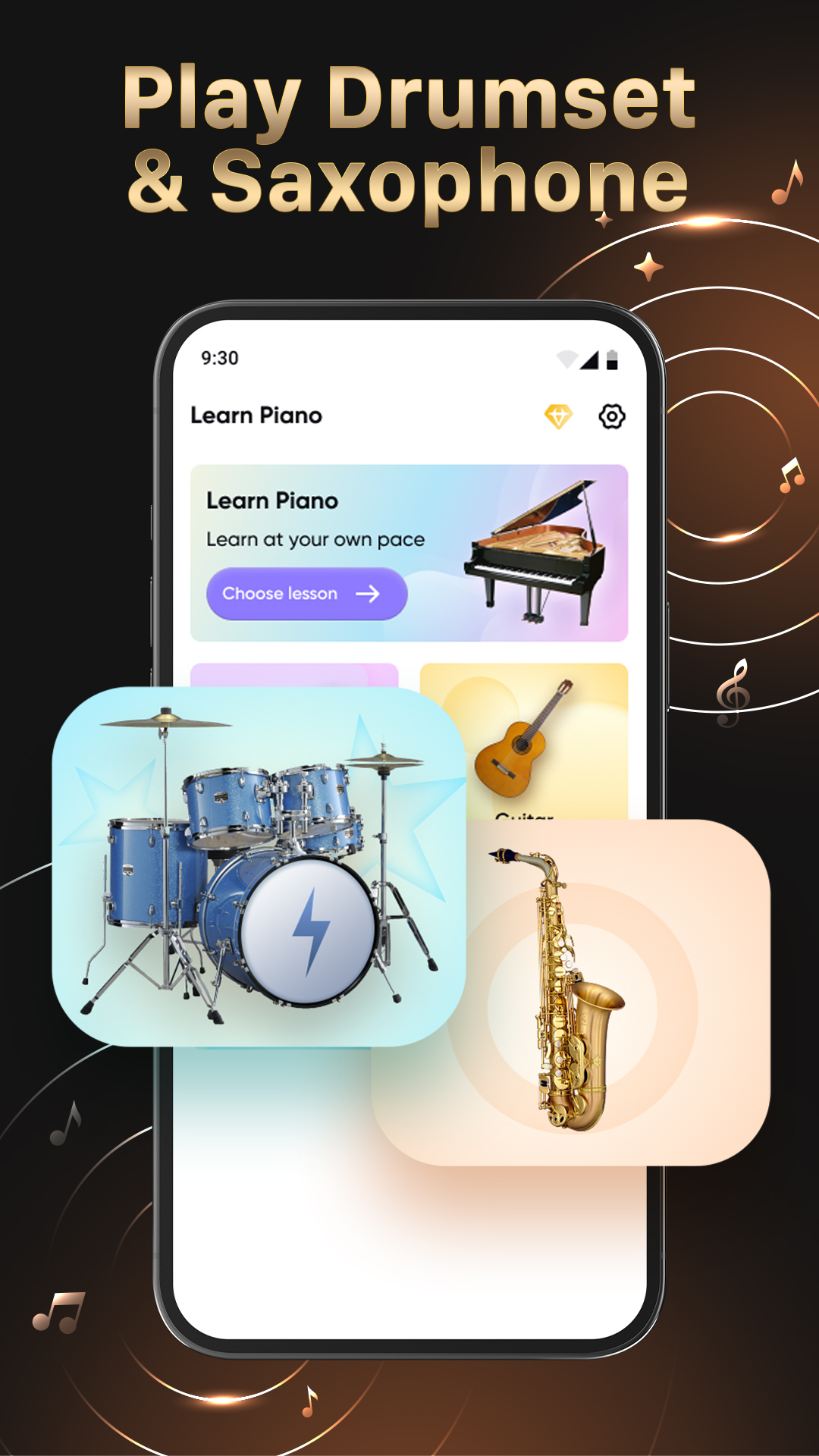 اسکرین شات 4 برنامه Learn Piano - Piano Keyboard