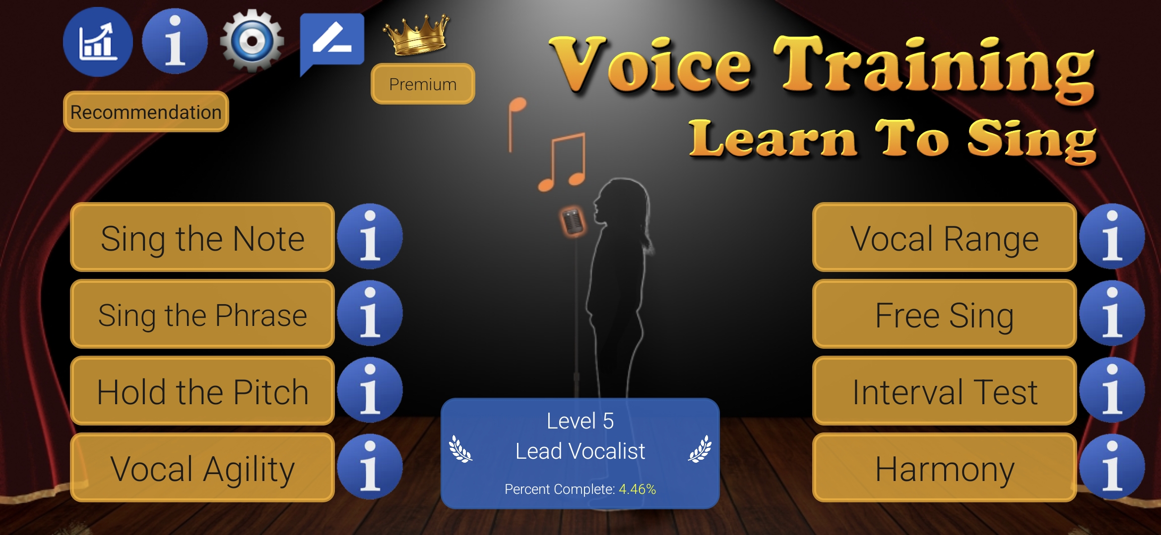 اسکرین شات 3 برنامه Voice Training - Learn To Sing