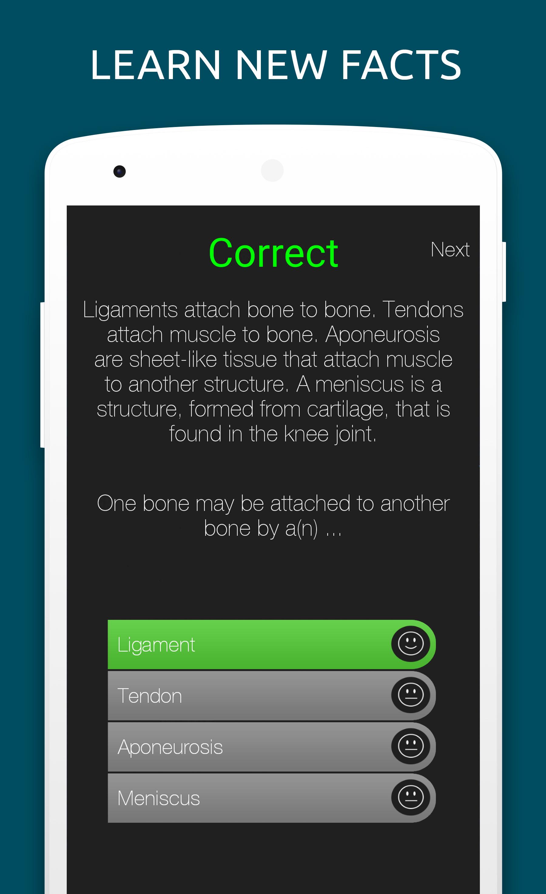 اسکرین شات 3 برنامه Anatomy & Physiology Quiz Test